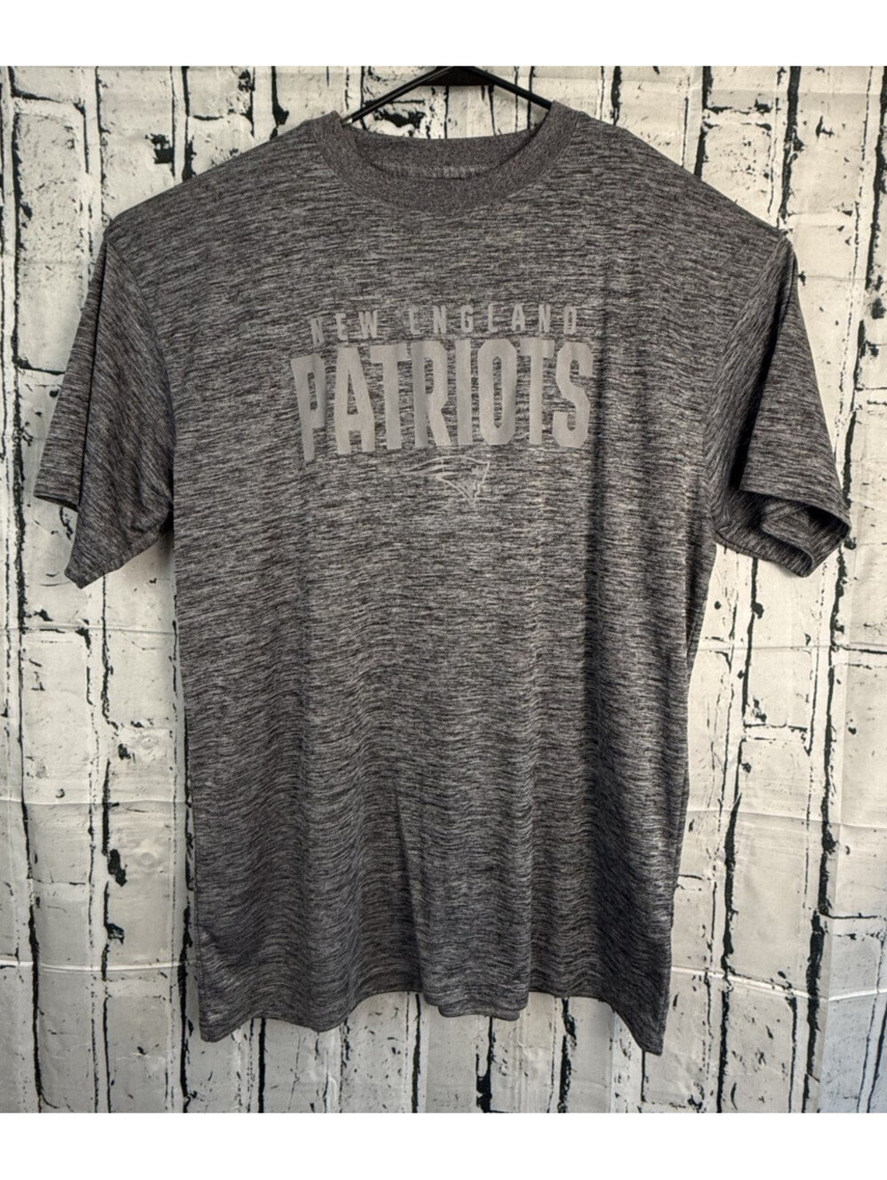 New England Patriots Mens T-Shirt 2XL Gray Heather NFL Football Sports Fanatics